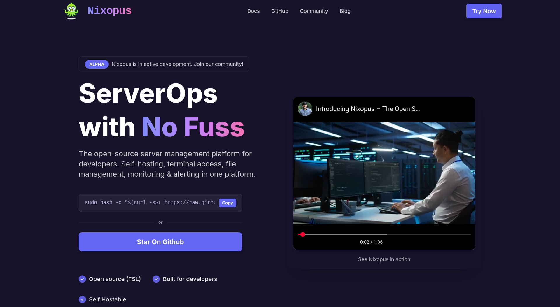Nixopus - New All-in-One Server Management Tool with Interesting Features